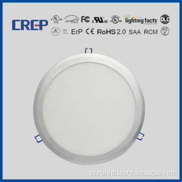 white slim round led panel 6inch 15w